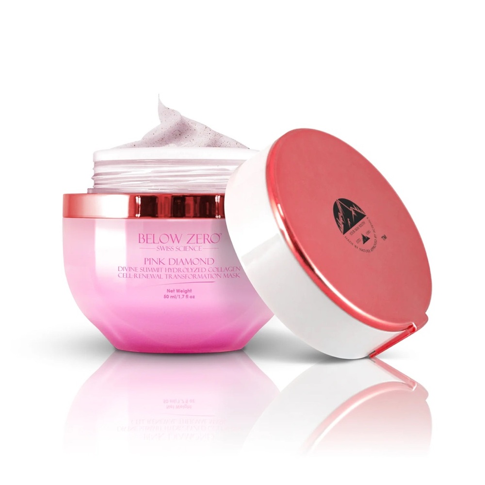 Below Zero Pink Diamond Collagen Mask NEW - Picture 3 of 6